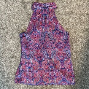Banana Republic Purple Pink Sleeveless High Low Tank Top